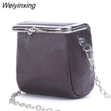 Weiyinxing Women Shoulder bags Fashion Genuine Leather Cosmetic bag Mini Lipstick Bag for Women Solid Cosmetic Bag Small Crossbody Bags