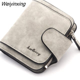 Weiyinxing Brand Wallet Women 2023 New Women's Short Wallet Korean Buckle Sanded Leather Coin Purse Mini Female Purses Carteras