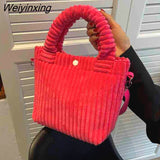 Weiyinxing Women's Bag Autumn Winter New Soft Handbags Cute Totes Fashion Casual Female Crossbody Shoulder Tote Bags for Women