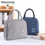 Weiyinxing Lunch Insulation Bags Student Picnic Dinner Box Handbag Food Cool Pouch
