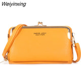 Weiyinxing Women Diagonal PU Multifunctional Mobile Phone Clutch Bag Ladies Purse Large Capacity Travel Card Holder Passport Cover