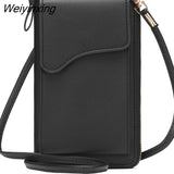 Weiyinxing Women's Small Crossbody Shoulder Bags PU Leather Female Cell Phone Pocket Bag Ladies Purse Card Clutches Wallet Messenger Bags