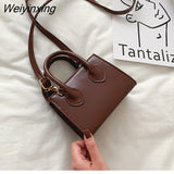 Weiyinxing Sale Fashion Small Square Bag 2023 New Popular Retro Mini Handbag Literary Crowds Shoulder Messenger Female Bag