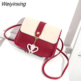 Weiyinxing Simply PU Leather Crossbody Bag For Women Summer Solid Color Shoulder Messenger Bag Lady Pendant Travel Small Handbag