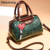 Weiyinxing Design Handbag Shoulder Bags High Quality PU Leather Womens Handbags Fashion Crocodile Pattern Ladies Tote Messenger Bag