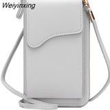 Weiyinxing Women's Small Crossbody Shoulder Bags PU Leather Female Cell Phone Pocket Bag Ladies Purse Card Clutches Wallet Messenger Bags