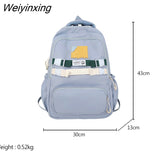 Weiyinxing Women’S Large Capacity Student Backpack High Appearance Level Girl Schoolbag Computer Bag Nylon Waterproof Book Pack Travel Bag