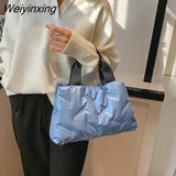 Weiyinxing Warm New Fashion Space Handbag Nylon Cotton Casual Tote Bags For Women Large Capacity Commuter Handbag Female Underarm bag