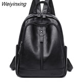 Weiyinxing Fashion Women Backpack High Quality Youth Leather Backpacks for Teenage Girls Female School Shoulder Bag Bagpack mochila