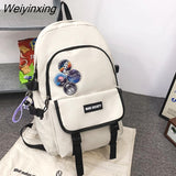 Weiyinxing Large Capacity Student Backpack High Quality Boy Girl Two Piece Schoolbag Set Fashion Waterproof Book Pack Travel Bag New