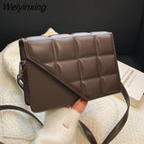 Weiyinxing Rhombus Women's Bag 2023 New Fashion Simple Texture Shoulder Bag Trend All-match Messenger Bag Women Luxury Handbags