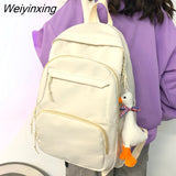 Weiyinxing Cool New College Backpack Fashion Women Laptop Book Bag Girl Travel School Bag Ladies Kawaii Trendy Cute Backpack Student