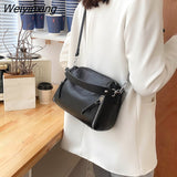 Weiyinxing New 100% cowhide Brand Designer Women bag Ladies Shoulder Messenger Bags Handbag Simple Fashion Females Crossbody Bag