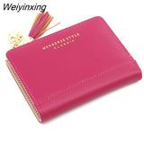 Weiyinxing Women Wallet Small Cute Wallet Women Short Leather Women Wallets Zipper Heart Purses Portefeuille Female Purse Clutch