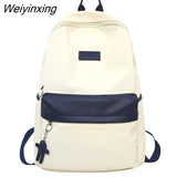 Weiyinxing Men Female Nylon Book Bag Fashion Male Women College Backpack New Boy Girl School Bag Lady Laptop Travel Student Backpack Trendy