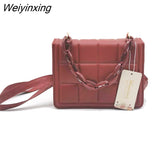 Weiyinxing for Women Bagute Bags Pu Leather Ladies Crossbody Bags Coin Purses Small Plaid Shoulder Bag Female Underarm Hand Bag