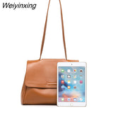 Weiyinxing FASHION Korean Style Minimalist PU Leather Crossbody Bags for Women Soft Shoulder Bags for Women Large Capacity Handbag