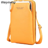 Weiyinxing Women's Small Crossbody Shoulder Bags PU Leather Female Cell Phone Pocket Bag Ladies Purse Card Clutches Wallet Messenger Bags