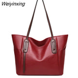 Weiyinxing Quality Soft Leather Women Handbags Vintage Luxury Female Shoulder Bag Designer Tote Sac High Capacity Female Crossbody Bag