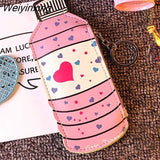 Weiyinxing New Cute Coin Purses Mini PU Leather Card Holder Cartoon Print Wallet Pouch Daily Storage Bag Kawaii Girls Purse Clutch