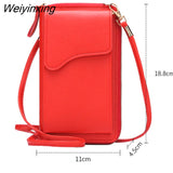 Weiyinxing Women's Small Crossbody Shoulder Bags PU Leather Female Cell Phone Pocket Bag Ladies Purse Card Clutches Wallet Messenger Bags