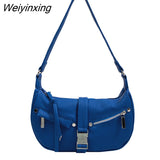 Weiyinxing Shoulder Bags For Women 2023 New Fashion Leather Shoulder Pack Sport Style Small Shoulder Handbag Women Hobos Bag