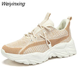 Weiyinxing Sneakers Women 2023 New Breathable Mesh Shoes Flat Anti-Slip Woman Sneakers Outdoor Trainer Female Zapatos De Mujer