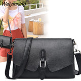 Weiyinxing Genuine Leather Cowhide Multilayer Women Messenger Bags Soft Women Crossbody Bag Designer Women Shoulder Quality Female Bag