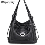 Weiyinxing Luxury large capacity Soft Leather handbags Fashion Women's bags Trend ladies shoulder messenger bag High Quality Totes Bags