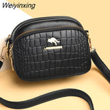 Weiyinxing Women Wallet HandBags New Vintage Crossbody Cowhide Cell Phone Shoulder Bag Genuine Leather Messenger Bags Fashion Daily Use For