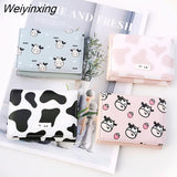 Weiyinxing New Fashion Cow Pu Leather Cartoon Anime Multi-card Slot Short Women Coin Purse Mini Wallet For Outdoor Women Girl Gift