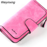 Weiyinxing Wallet Women Leather Luxury Card Holder Clutch Casual Women Wallets Zipper Pocket Hasp Ladies Wallet Female Purse