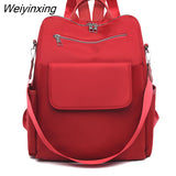 Weiyinxing Backpack Fashion Oxford cloth Women Backpack Teenager Girl New Trend Student Schoolbags Multi-pocket Shoulder Bags Female