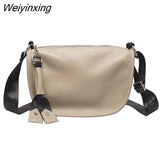 Weiyinxing Brand Solid Color Cow Leather Women Shoulder Crossbody Bags 2023 Fashion Ladies Handbags Genuine Leather Female Tote Sac