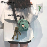 Weiyinxing Small Crossbody Bags For Women 2023 Mini Canvas Shoulder Messenger Bag For Girl Circular Ladies Phone Purse