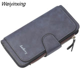 Weiyinxing Wallet Women Leather Luxury Card Holder Clutch Casual Women Wallets Zipper Pocket Hasp Ladies Wallet Female Purse