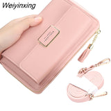 Weiyinxing Women's Wallet Crossbody Shoulder Mini Handbag PU Leather Card Holder Female Purse Zipper Brand Wallet For Girl  кошелкк женский