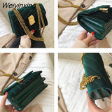 Weiyinxing Gold Velvet Crossbody Bags For Women 2023 Designer Small Shoulder Handbags Chain Messenger Bag Lady Mini Purses Hand Bag