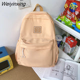 Weiyinxing Waterproof Nylon Women Backpack Female Classic Shoulder Bag Fashion Schoolbag for Teenage Girl Backpacks Travel Bag Bookbag