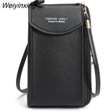 Weiyinxing Women's Small Crossbody Shoulder Bags PU Leather Female Cell Phone Pocket Bag Ladies Purse Card Clutches Wallet Messenger Bags