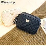 Weiyinxing Embroidery Shoulder Bag Mini Ladies Design PU Leather Messenger Square Bag Women Purses and Handbags Crossbody Bags