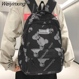 Weiyinxing Cartoon Waterproof Nylon Women Backpack Large Capacity Men Cool Travel Bag Premium Laptop Backpack Unisex Big Schoolbag