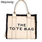 Weiyinxing Suede Luxury Designer Tote Bags for Women Shopping Travel Handbag Winter Plush Shoulder Bags Chic Leisure Crossbody Bag