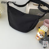 Weiyinxing Bag Student Cross Messenger Simple Solid Color Single Shoulder Shopping Small Bag Women's Bag Satchel Waist Bag