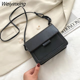 Weiyinxing Brand Women's Small Crossbody Bag Lightweight PU Leather Messenger Bag Flap Handbag Purse Summer Travel Bag for Female