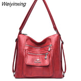 Weiyinxing New High Quality Women's PU Leather Shoulder Bag Large Capacity Girl Stylist Design Diagonal Women's Bag Handbag Sac A Main