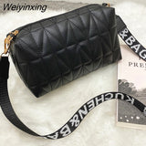 Weiyinxing Lingge Embroidery Small Messenger Bag For Women Trend Luxury Female Shoulder Bag Casual Ladies Crossbody Bags 2023 New