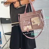 Weiyinxing Waterproof Back Pack Women Cute Large-capacity Crossbody Bags Portable Travel Bag Female Small Badge Сумка-мессенджер