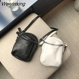 Weiyinxing Women Shoulder Bags Fashion Female Zipper Handbags Large Capacity Genuine Leather Handbags Crossbody Bags for Women Phone Purse