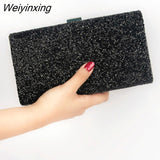 Weiyinxing Clutch Bag Women Luxury Gillter Evening Party Purse Box Bag Diamond Female Clutch Crystal Day Wallet Wedding Purse